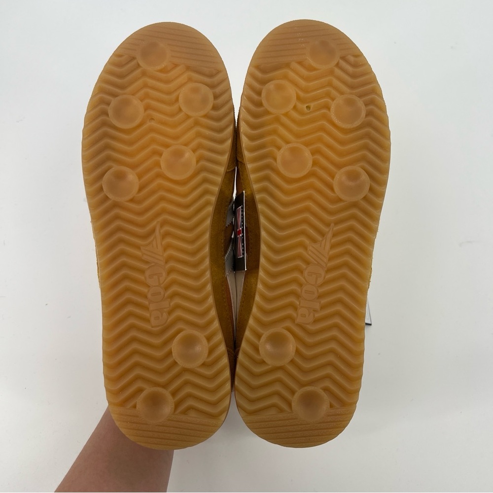 Gola Elan Yellow White Suede Colorful Lace Up Low Top Casual Sneakers 9 SAMPLE - Picture 8 of 9